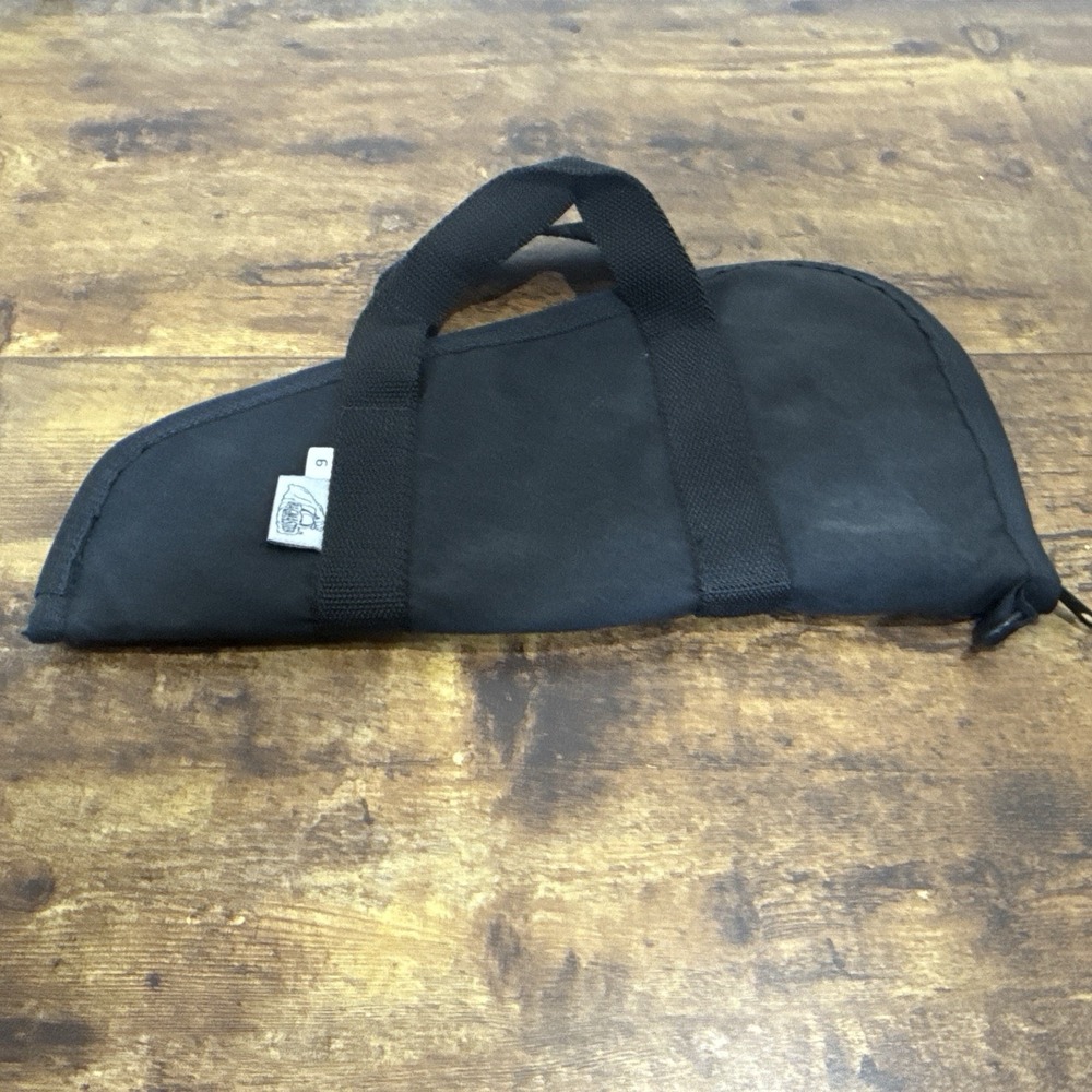 Black Nylon Soft Handgun Pistol Revolver Carrying & Storage Case Bagmaster #6